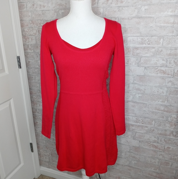 Victoria's Secret Red Double Layer Sweater Dress - Picture 2 of 6